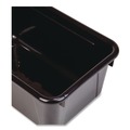 Boxes & Bins | Storex 62466E05C Cubby Bin, Neutral Tones 1.8 gal, 7.8-in x 12.09-in x 5.18-in, Black, 5/Pack image number 3