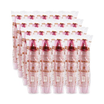 SOLO 378SI-0041 8 oz. Paper Bistro Design Hot Drink Cups - Maroon (1000/Carton)