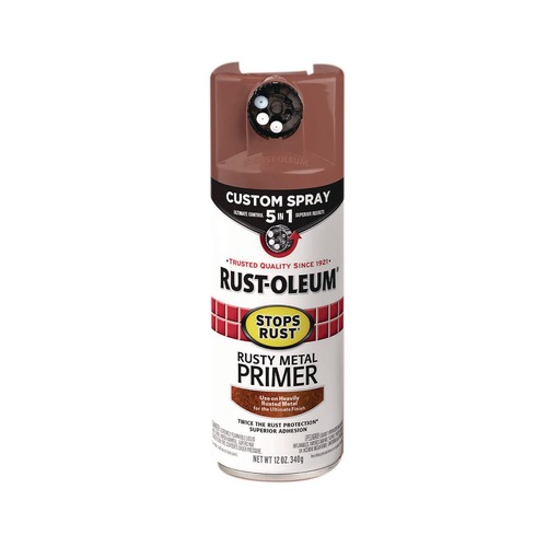 Painting | Rust-Oleum 384755 Stops Rust 5-in-1 Spray Paint, Rusty Metal, 12 oz Aerosol Can image number 0