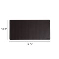 Back to School Sale | Smead 64833 31.5 in. x 15.7 in. Vegan Leather Desk Pads - Charcoal image number 1