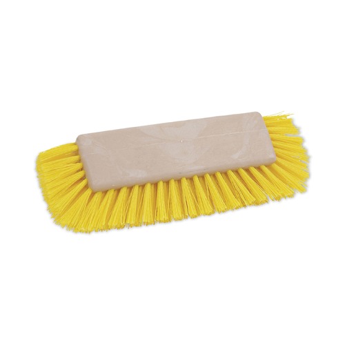 Just Launched | Boardwalk BWK3410 10 in. Brush Yellow Polypropylene Bristles Dual-Surface Scrub Brush image number 0