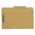 File Folders | Smead 19880 0.75 in. Expansion 2/5-Cut Top Tab 11-pt Kraft Fastener Folders, 2 Fasteners - Legal Size/Kraft (50/Box) image number 1