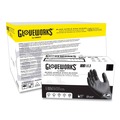 Disposable Gloves | Ammex GWBEN42100 6 mil Powder-Free Nitrile Exam Gloves - Small, Black (1000/Carton) image number 5