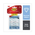 Wall Racks & Hooks | Command 17006CLR-18ES 0.5 lbs. Capacity Plastic Mini Hooks and Strips - Clear (18/Pack) image number 2