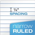 Notebooks & Pads | TOPS 99612 8.5 x 11.75 Sheets (100) Double Docket Narrow Ruled Pads - White Sheets (4/Pack) image number 3