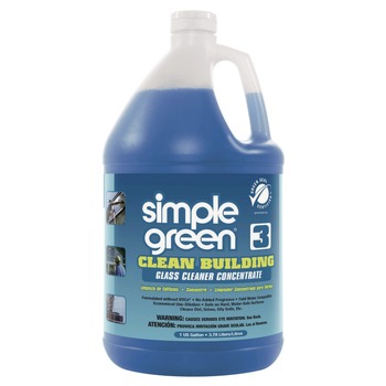 Simple Green 1210000211301 Clean Building 1-Gallon Glass Cleaner Concentrate - Unscented (2/Carton)