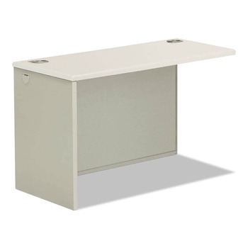 HON H38946L.B9.Q 38000 Series 33.75 in. x 65 in. x 4.19 in. Left Return Shell - Silver Mesh/Light Gray