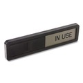 Floor Signs & Safety Signs | Headline Sign 1519 2.5 in. x 10.5 in. Vacant/In Use Sign - Black/Silver image number 2