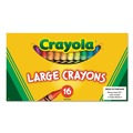 Arts & Crafts Supplies | Crayola 520336 Lift Lid Box Large Crayons (16/Box) image number 3