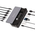 Back to School Sale | Verbatim 32173 15-in-1 SSD Enclosure Audio/DisplayPort/HDMI/Micro SD/NVMe/RJ45/SD/USB-A/USB-C/SATA USB-C Pro Docking Station - Gray image number 3