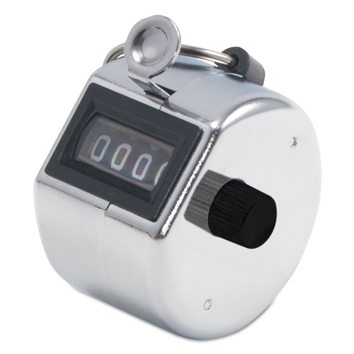Office & Office Supplies | Bates 9841000 Tally I Registers 0-9999 Hand Model Tally Counter - Chrome image number 0