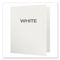 Back to School Sale | Oxford 57704 11 in. x 8.5 in. 0.5 in. Capacity Twin-Pocket Folders with 3 Fasteners - White (25/Box) image number 3
