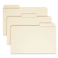 File Folders | Smead 15395 1/3-Cut Tabs Assorted Legal Size 0.75 in. Expansion SuperTab Reinforced Guide Height Top Tab Folders - Manila (100/Box) image number 0