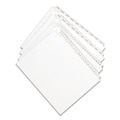 Back to School Sale | Avery 01700 11 x 8.5 Allstate Style Preprinted Legal Exhibit Side A to Z Tab Index Dividers - White (26-Pieces/Set) image number 5