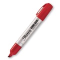 Permanent Markers | Sharpie 15002 King Size Broad Chisel Tip Permanent Marker - Red (1-Dozen) image number 2
