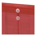 File Folders | Smead 89547 9.75 x 11.63 Open-End (Vertical) Poly String and Button Interoffice Envelopes - Transparent Red (5/Pack) image number 1