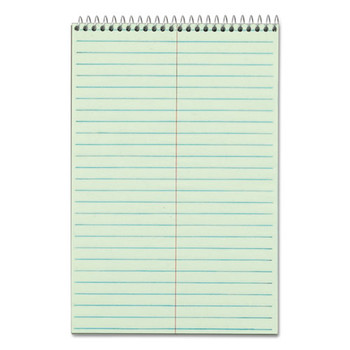 NOTEBOOKS AND PADS | TOPS 8021 80-Sheets 6 in. x 9 in. Gregg Rule Steno Pads - Green-Tint