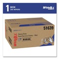 Food Service | WypAll 51639 12.5 in. x 23.5 in. Foodservice Cloths - Red (200/Carton) image number 1