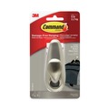 Wall Racks & Hooks | Command FC13-BN-ES 5 lbs. Capacity Adhesive Mount Metal Hook - Large, Brushed Nickel Finish (1 Hook and 2 Strips/Pack) image number 0