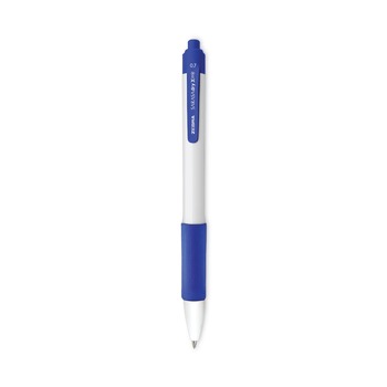 Zebra 41620 0.7 mm Retractable Fine Sarasa Dry X20plus Gel Pen - Blue Ink, White/Blue Barrel (12/Pack)