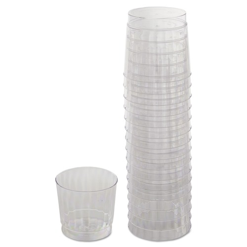 Cups and Lids | WNA WNA RSCCR91516 9 oz Classicware Rocks Glass Plastic Tumblers - Clear (240/Carton) image number 0