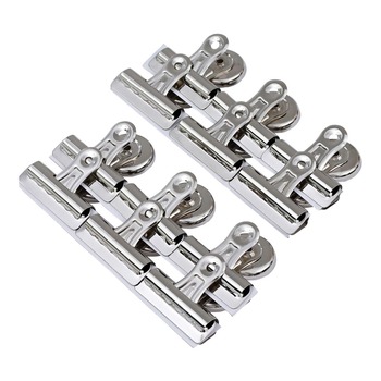 Universal UNV31261 Bulldog Magnetic Clips - Medium, Nickel (12/Pack)