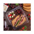 Just Launched | Dart C95PST3 ClearSeal 9.4 in. x 8.9 in. x 3 in. 3-Compartments Hinged-Lid Plastic Containers (200/Carton) image number 4