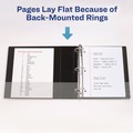 Binders | Avery 05504 3 Slant Rings 2 in. Capacity 11 in. x 8.5 in. Heavy-Duty Non Stick View Binder with DuraHinge - White image number 7