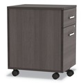 Office Filing Cabinets & Shelves | Linea Italia LITTR752MOC 16.5 in. x 19.75 in. x 23.63 in. Left or Right 2-Drawer Box/File Legal/Letter Trento Line Mobile Pedestal File - Mocha image number 2