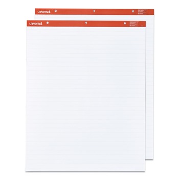 Universal UNV35601 27 in. x 34 in. Easel Pads/Flip Charts - White (2/Carton)