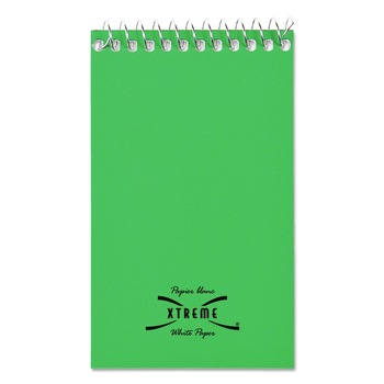 National 31120 60 Sheets 3 in. x 5 in. Narrow Rule Paper Blanc Xtreme White Wirebound Memo Pads - Randomly Assorted Cover Colors, White Sheets