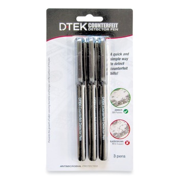  | CONTROLTEK 560191 DTEK U.S. Currency Counterfeit Detector Pens (3/Pack)