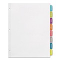 Dividers & Tabs | Avery 14435 11 in. x 8.5 in. 8 Big Tab Printable White Label Tab Dividers - White (20/PK) image number 2