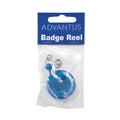 Label & Badge Holders | Advantus 75472 30 in. Extension Translucent Retractable ID Card Reel - Blue (12/Pack) image number 4