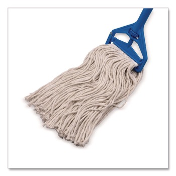 Carlisle 369716B00 16 oz Full Weight Cut End Cotton Mop Head - White