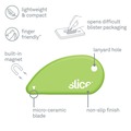 Box Cutters & Utility Knives | slice 00200 0.1 in. Ceramic Blade 2.4 in. Plastic Handle Fixed Non Replaceable Micro Safety Blade Safety Cutters - Green image number 2