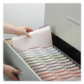 File Folders | Smead 12834 1/3-Cut Tabs Assorted Letter Size 0.75 in. Expansion Reinforced Top Tab Colored File Folders - White (100/Box) image number 4