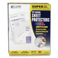 Sheet Protectors | C-Line 61008 11 in. x 8.5 in. Super Heavyweight Non-Glare Poly Sheet Protectors (50/Box) image number 0