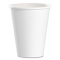 | SOLO 378W-2050 8 oz. Single-Sided Poly Paper Hot Cups - White (1000/Carton) image number 1