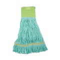  | Boardwalk BWK1200MEA EcoMop Looped-End Recycled Fibers Mop Head - Medium, Green image number 0