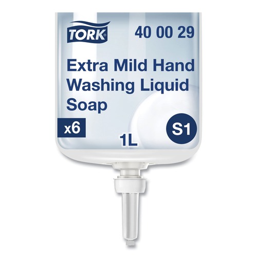 Hand Soaps | Tork 400029 1L Refill Unscented Premium Extra Mild Soap (6/Carton) image number 0