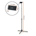 Back to School Sale | Durable 894201 TWIST Black Floor Stand for Tablet Black image number 1