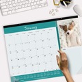 Bulletin Boards | Blueline C194116 12-Month (Jan to Dec): 2026 22 in. x 17 in. Puppies Photography Pets Collection Monthly Desk Pad - Black Binding/Clear Corners image number 8