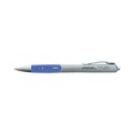 Pens | Universal 39721 0.7 mm. Medium Comfort Grip Retractable Gel Pen - Blue Ink, Gray/Blue/Silver Barrel (1-Dozen) image number 4