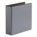 Binders | Universal UNV30751 3 in. Capacity 11 in. x 8.5 in. 3 Rings Deluxe Easy-to-Open D-Ring View Binder - Black image number 0