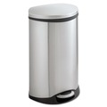 Trash & Waste Bins | Safco 9903SS 12.5 Gallon Steel Stainless Steel Step-On Medical Receptacle image number 0