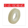 Tapes | Universal UNV81236 0.5 in. x 36 yds 1 in. Core Invisible Tape - Clear (1 Roll) image number 1