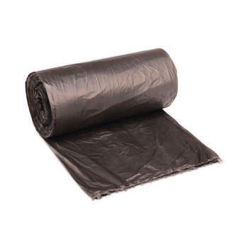 TRASH WASTE BINS | Boardwalk V7658HKKR01 38 in. x 58 in. 60 gal. 14 mic High-Density Can Liners - Black (200/Carton)