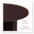 Office Desks & Workstations | Alera ALEVA7142MY 42 in. x 29.5 in. Valencia Round Conference Table with Legs - Mahogany image number 5