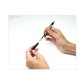 Pens | Zebra 27120 F-301 Fine 0.7 millimeter Retractable Ballpoint Pen - Blue Ink/Stainless Steel/Blue Barrel (1-Dozen) image number 4